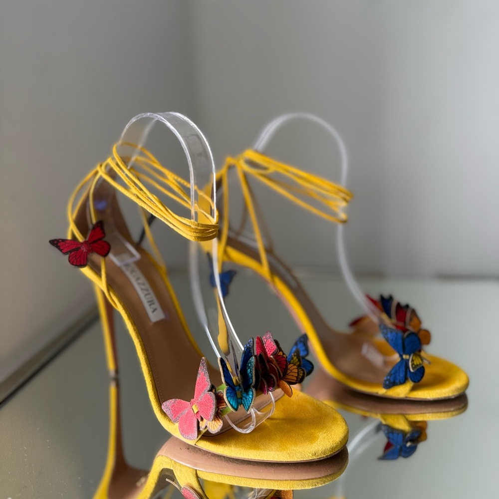 Aquazzura 105mm Papillon Sandals $995 38.5 - Picture 13 of 16
